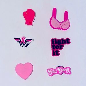 Breast Cancer Survivor Fighting Croc Charm Pack